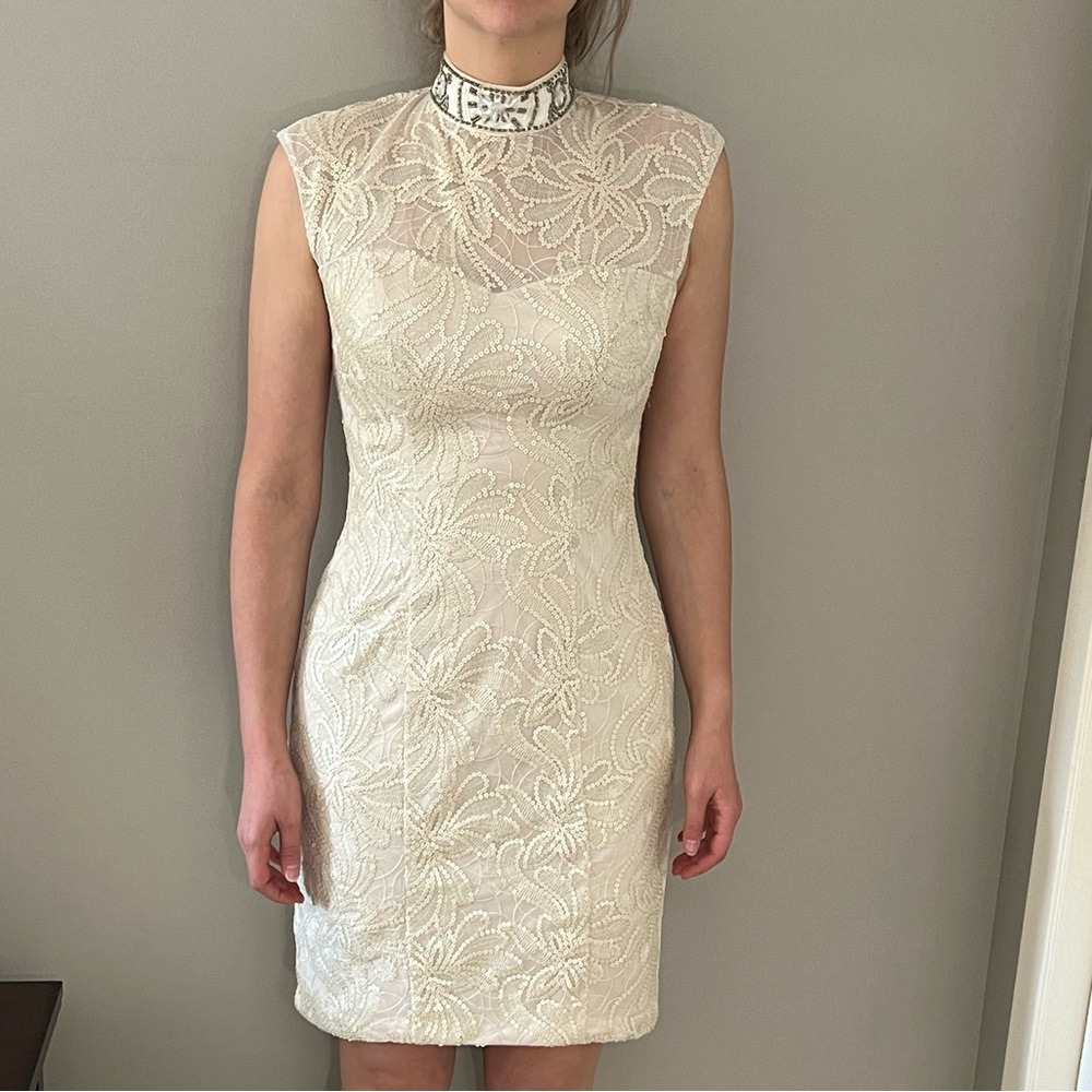 Elegant White Lace Dress Bridal